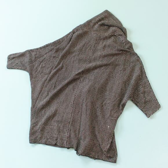 NEW Express Black White Open Front Chunky Batwing Cardigan Sweater Size XSmall - Picture 7 of 7